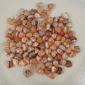 20 Pcs Mini Stripes Agate Heart Love Healing Palm Crystal Energy Stone 0.6 Inch V2716