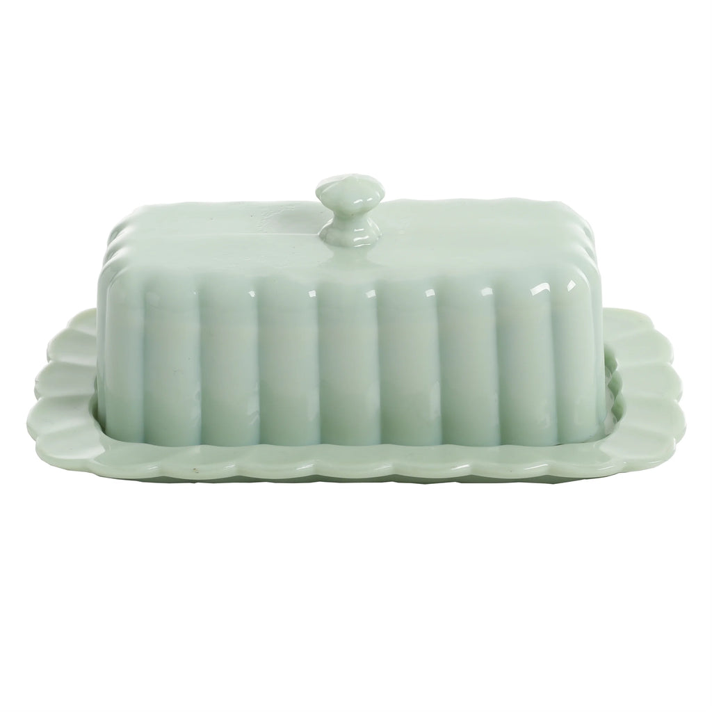 3-Piece Glass Sugar Bowl Creamer & Butter Dish Set K234596