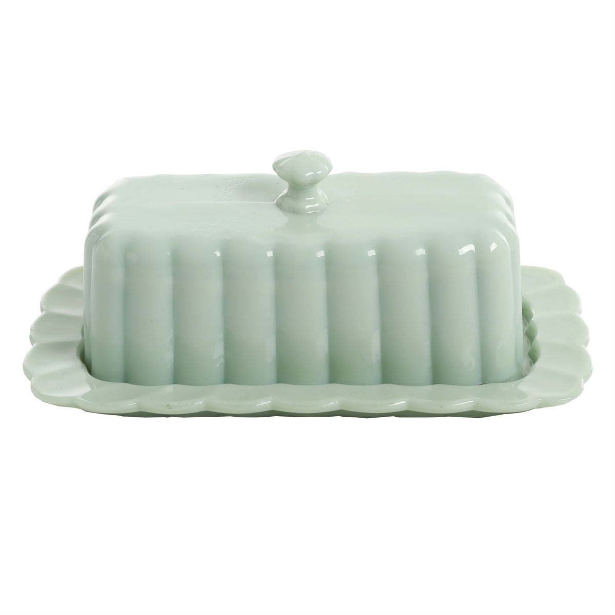 3-Piece Glass Sugar Bowl Creamer & Butter Dish Set K234596