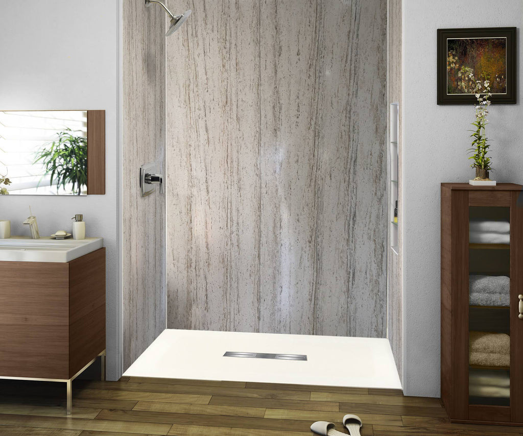 60-in L x 31.5-in Shower Base with Center Drain L258