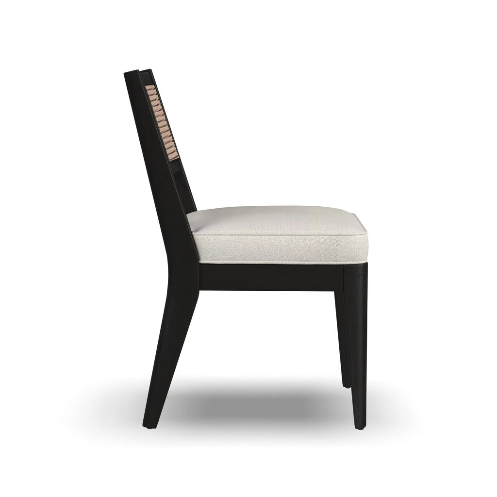 Black Mid-Century Wood Dining Chair E7611