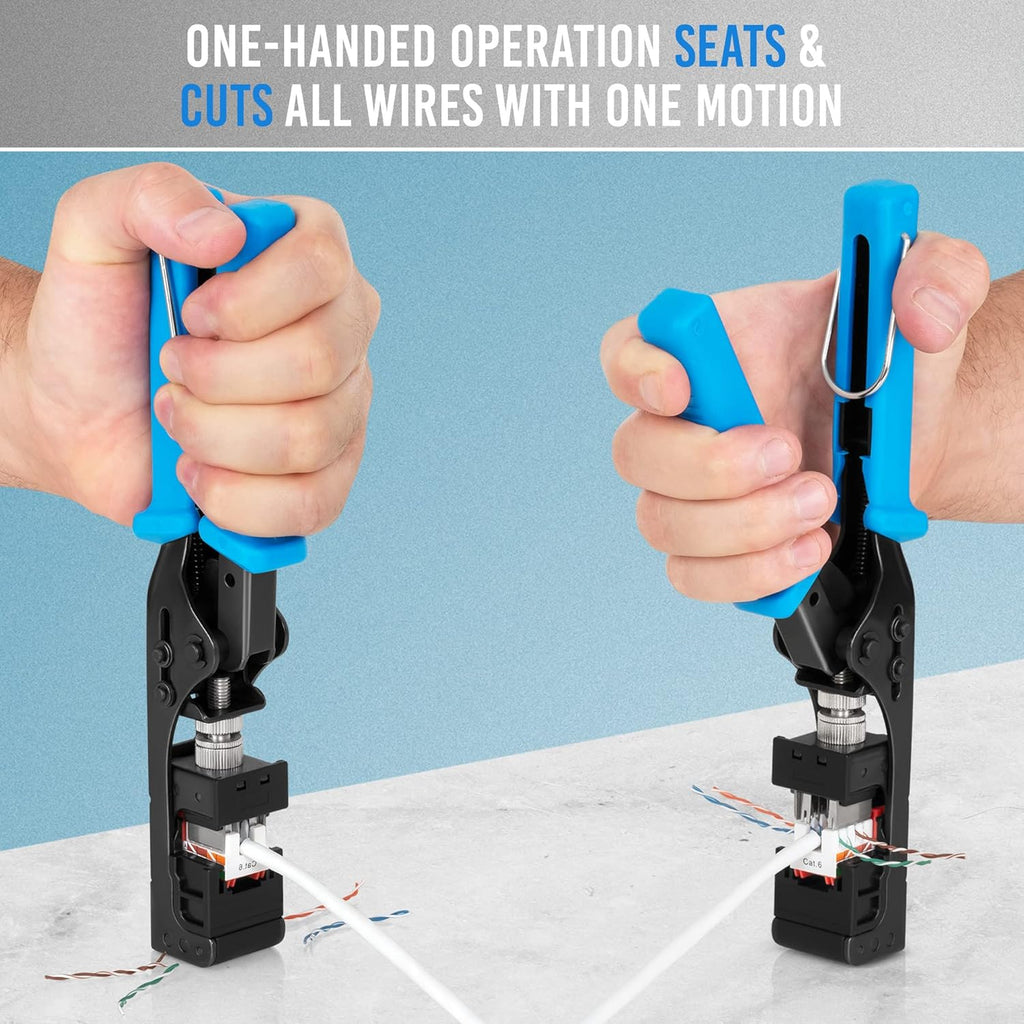 Speed Termination Tool for Everest Media RJ45 Cat6/5e & Cat6A UTP Keystone Jacks Pack of 2 C944530