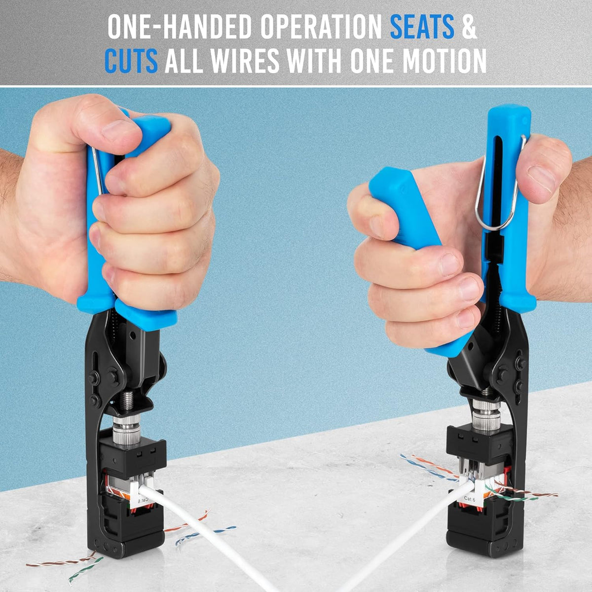 Speed Termination Tool for Everest Media RJ45 Cat6/5e & Cat6A UTP Keystone Jacks Pack of 2 C944530