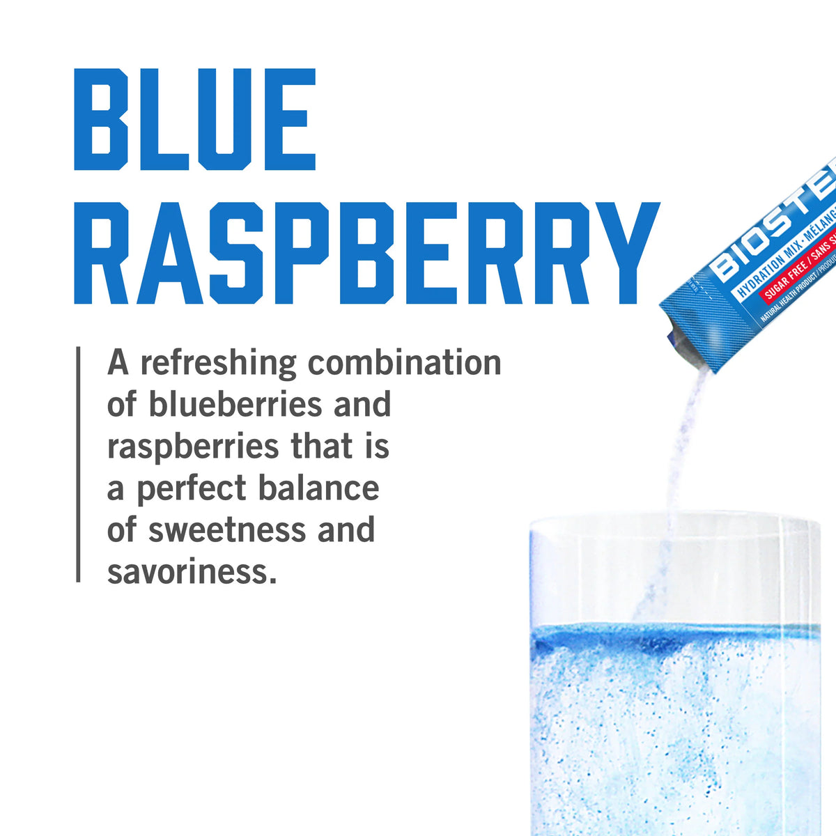 Blue Raspberry Hydration Mix, 7 Single Serving Packets M1250