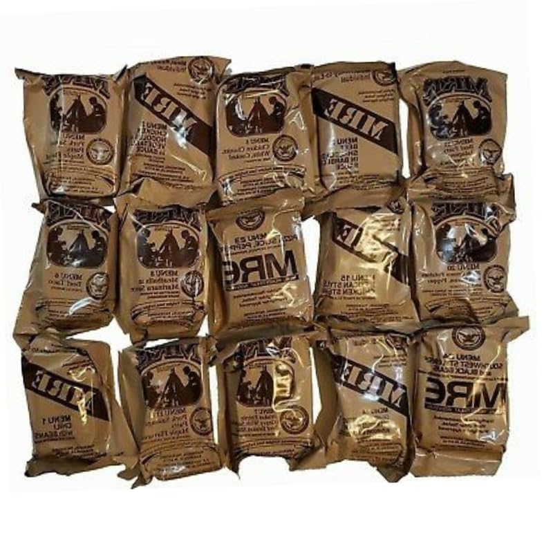 MRE Meal Kit Bundle Cases with Heater - Inspection Date 2025 or Better C18103
