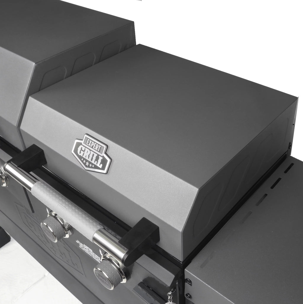 Black 5 Burner Propane Gas Grill and Griddle C2575