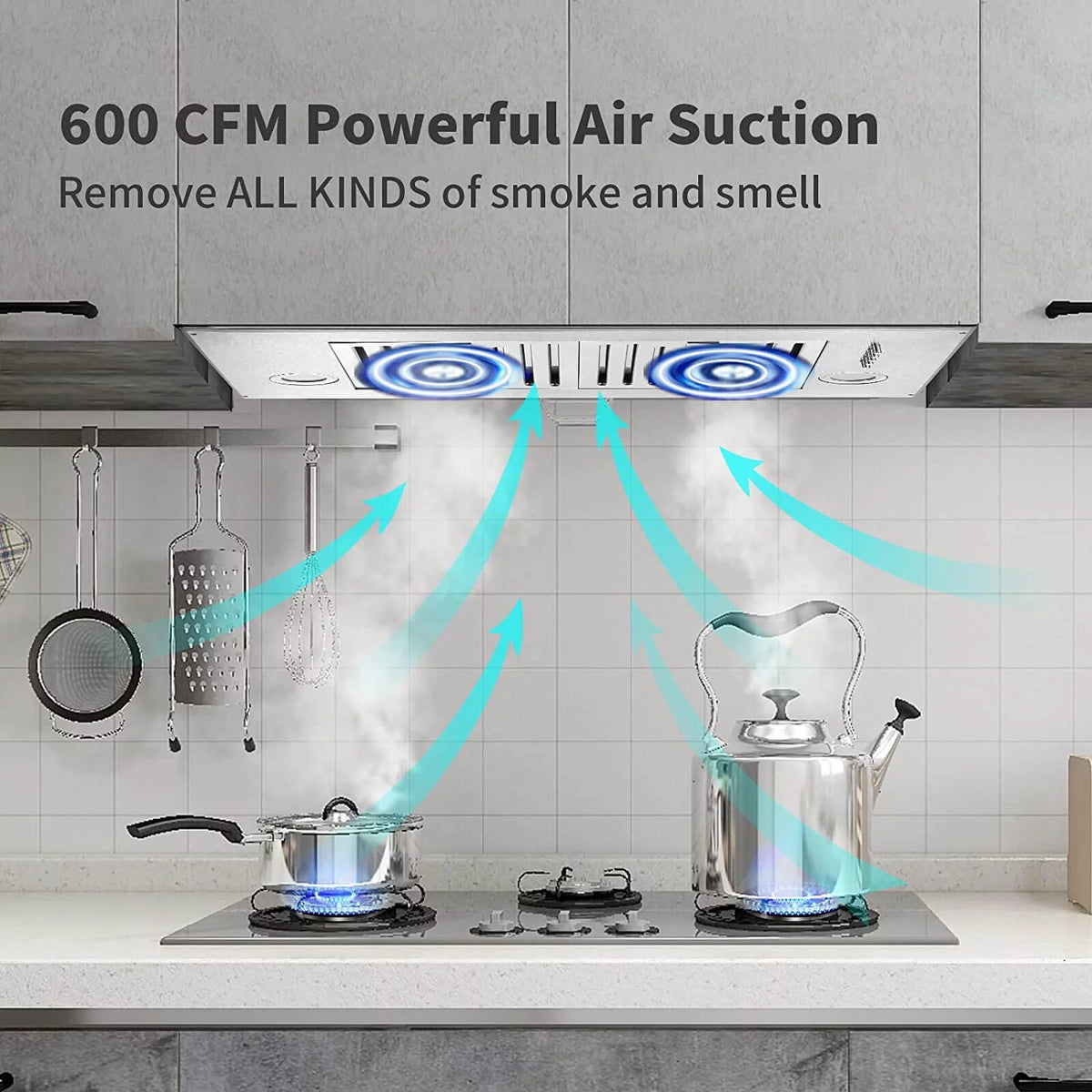 30 inch 600 CFM Built-in Stainless Steel Range Hood C767