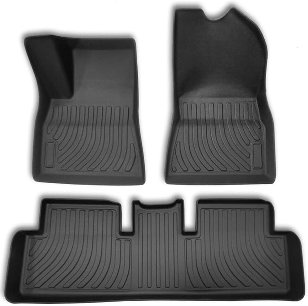 Tesla Model 3 Floor Mats Complete Set All-Weather Cargo Liner Trunk Floor Mat T9452