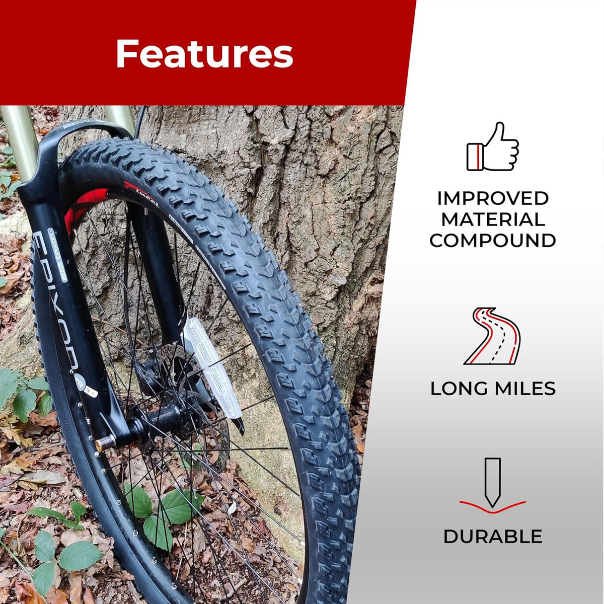 Pair 27.5 x 2.10 Inch Foldable MTB Bike Tires X109789