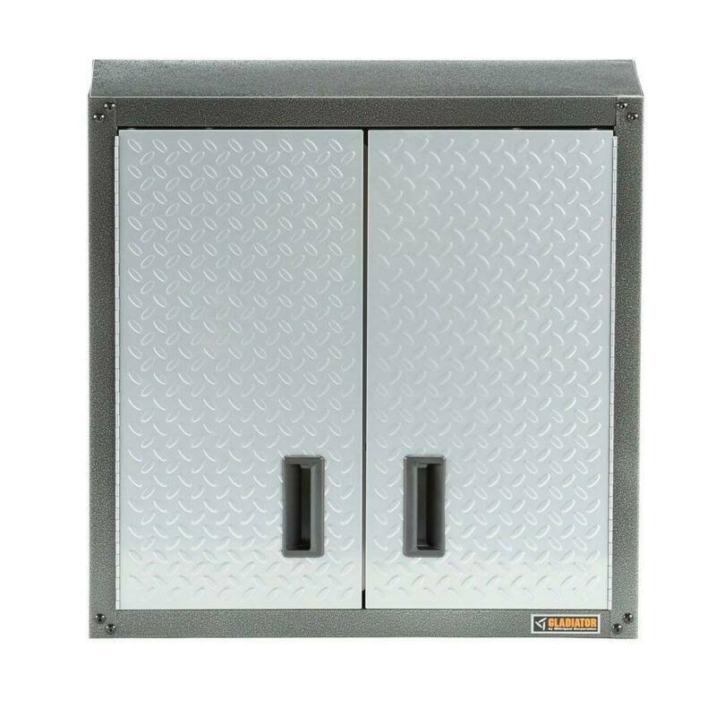Silver Wall Mount Garage Storage Cabinet Tool Box Z810