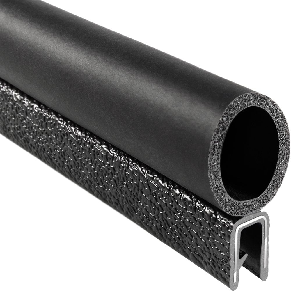 PVC Plastic Trim Seal with EPDM Rubber Seal, 25 ft Length P636385