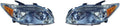 Headlight Assembly Pair Black Housing R253