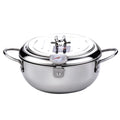 Stainless Steel Deep Fryer Pot with Oil Drip Drainer Rack F673980