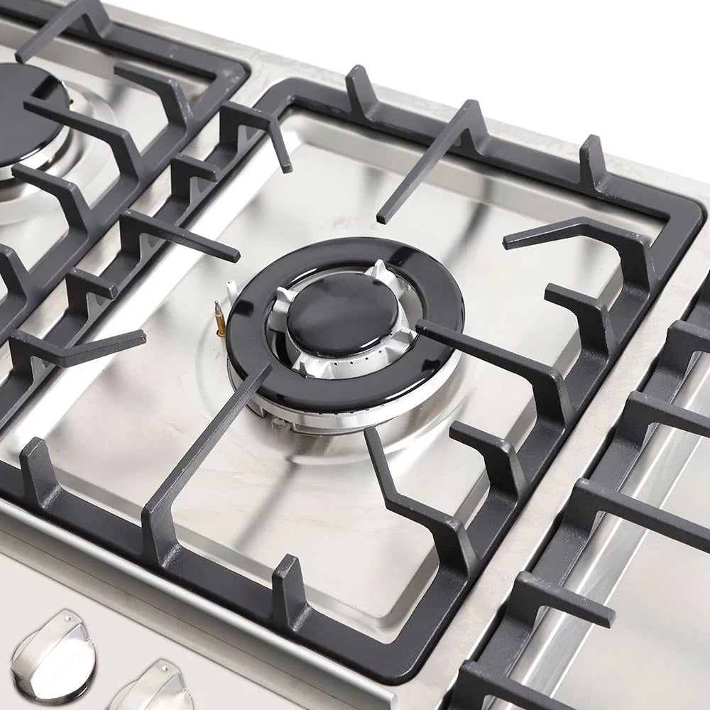 Stainless Steel 5 Burner Gas Cooktop N3019