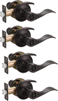 Satin Nickel Privacy Door Levers, 3 Pack X74411