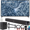 75 Inch LED 4K UHD Smart TV Bundle with Soundbar with Subwoofer and Wall Mount Accessory Kit Z3170