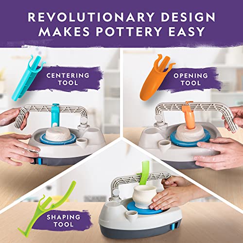 Pottery Wheel Kit for Kids with Air Dry Clay N576