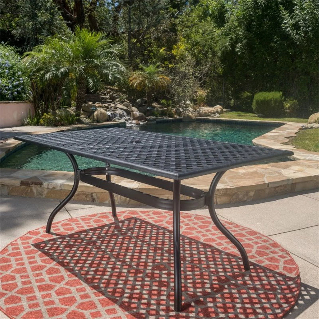 68" Cast Aluminum Patio Dining Table N31851