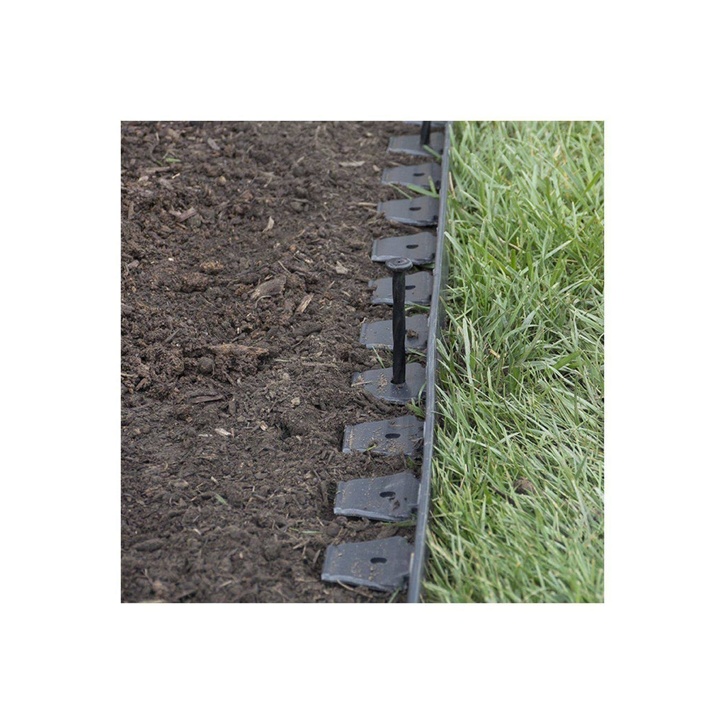 Plastic No-Dig Landscape Edging Kit, 100-Feet O762379