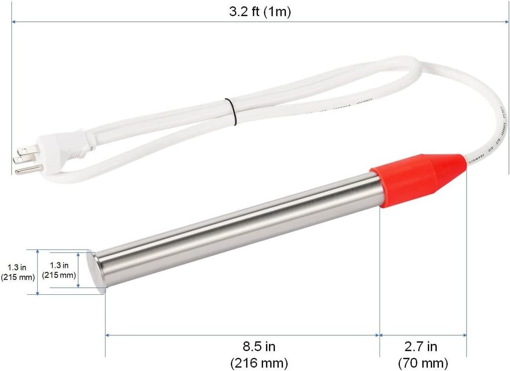 1000W Titanium Fully Submersible Bucket Heater, Pack of 2 R552