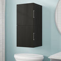 Black Wood Linen Cabinet L496