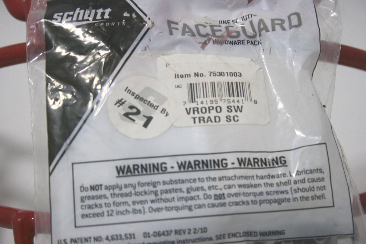 Scarlet Carbon Steel Adult Facemask T453