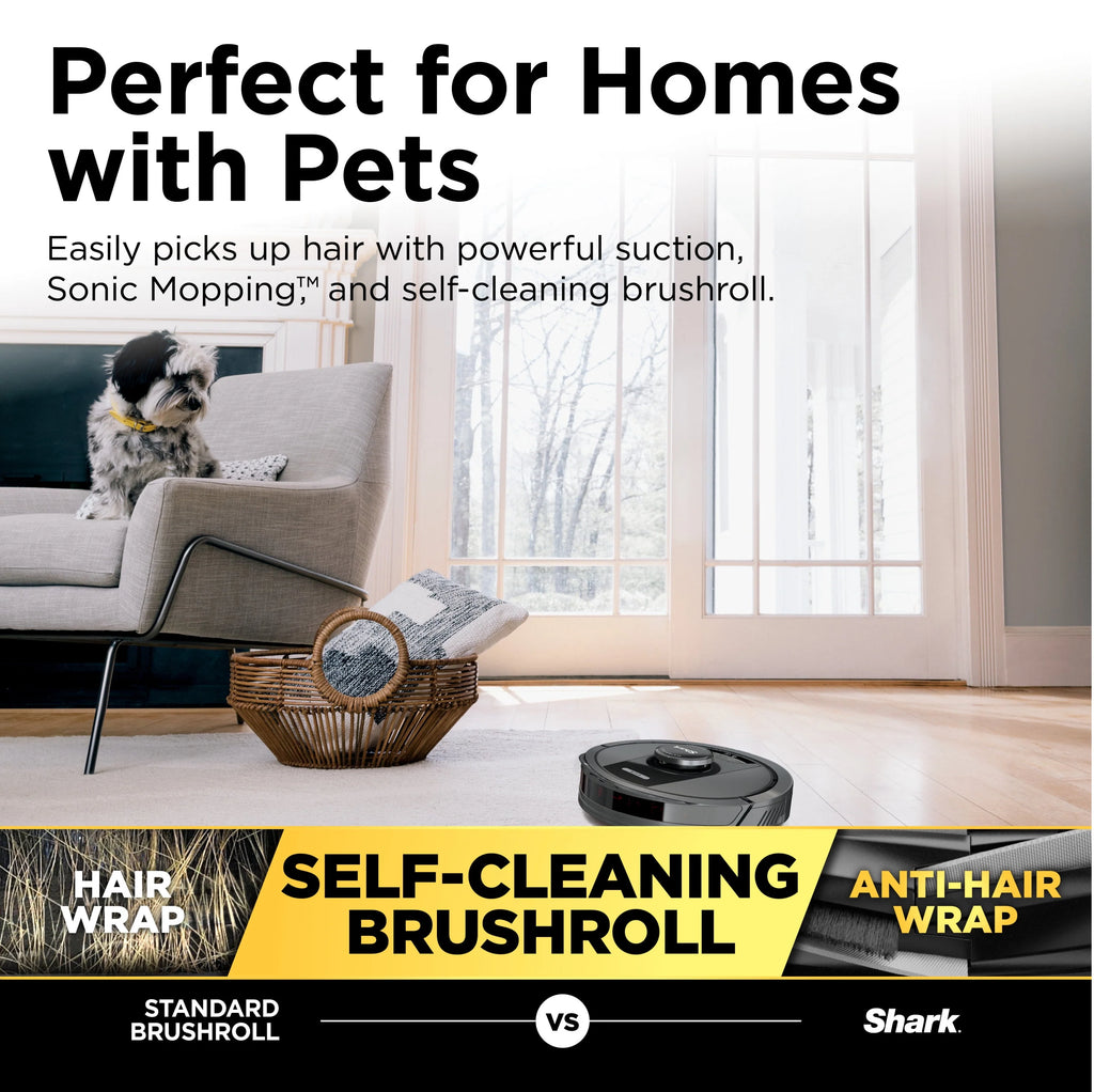 Bagless Robot Vacuum & Mop with Home Mapping F96075