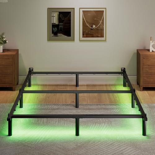 Black 7 Inch Metal Steel Bed Frame S87157