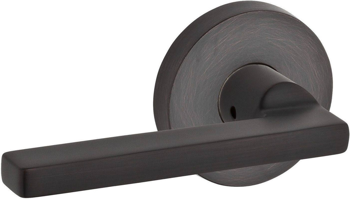 Entry Square Lever with Round Rose Venetian Bronze F476767