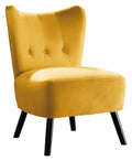 Yellow Velvet Accent Chair P823931