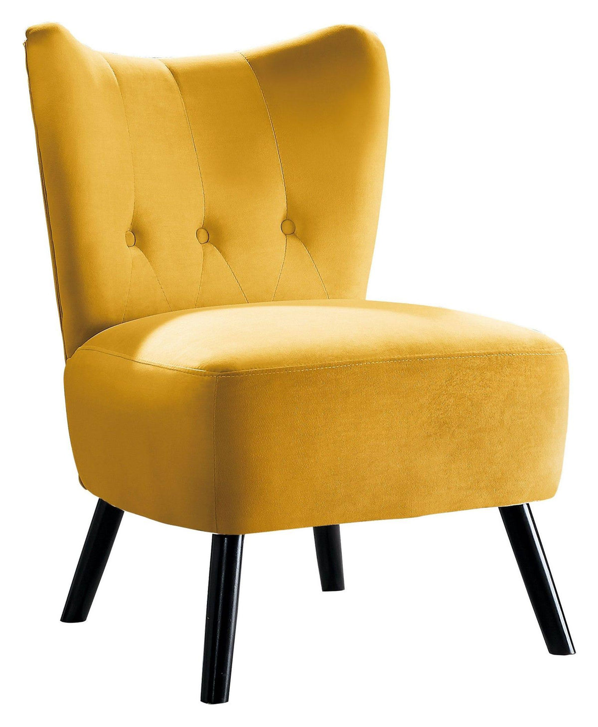Yellow Velvet Accent Chair P823931