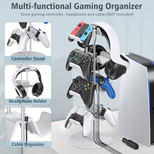 4 Tiers Controller Stand with Cable Organizer Z593678