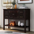 43.3x22 Wide 4 Drawer Buffet Table Espresso P531477