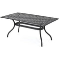 68" Cast Aluminum Patio Dining Table N31851
