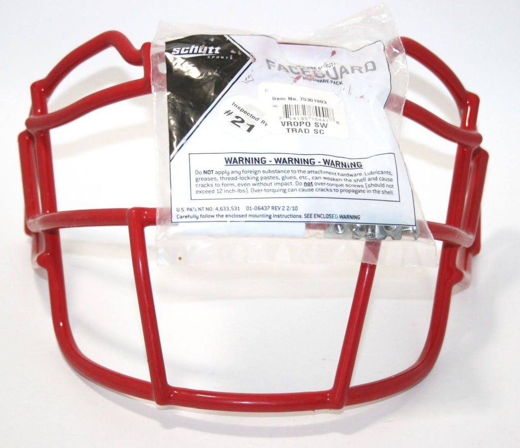 Scarlet Carbon Steel Adult Facemask T453