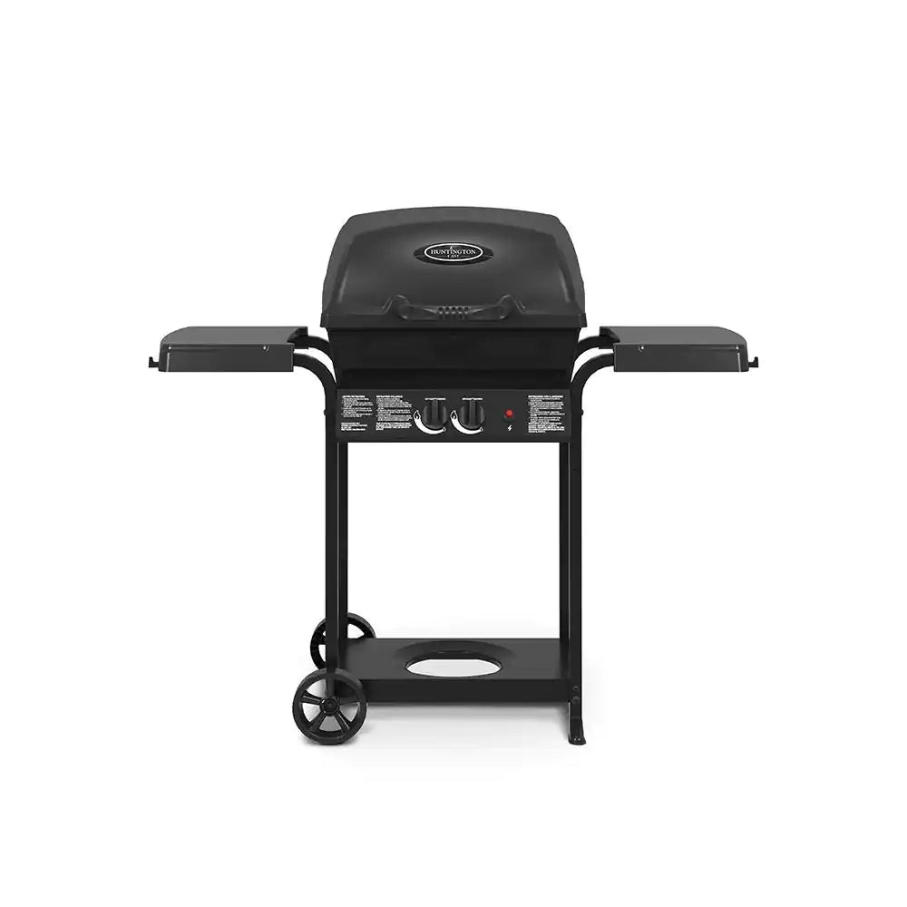 2-Burner Cast Aluminum Propane Gas Grill in Black I9956