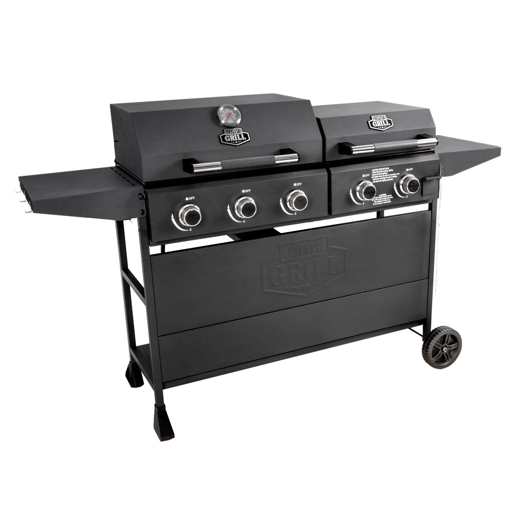 Black 5 Burner Propane Gas Grill and Griddle C2575