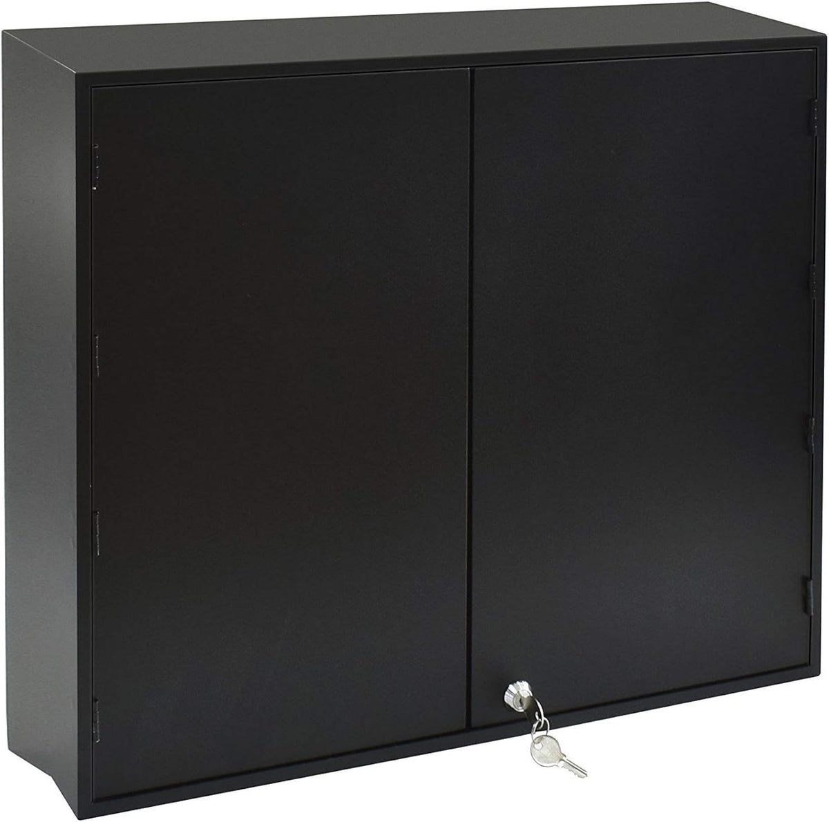 Black Wall Mount Key Cabinet Organizer with Lock A24205
