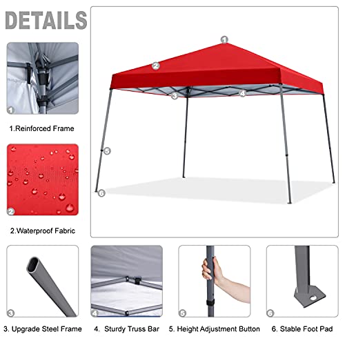 Portable Pop Up Canopy Tent 10x10 Blue L711620