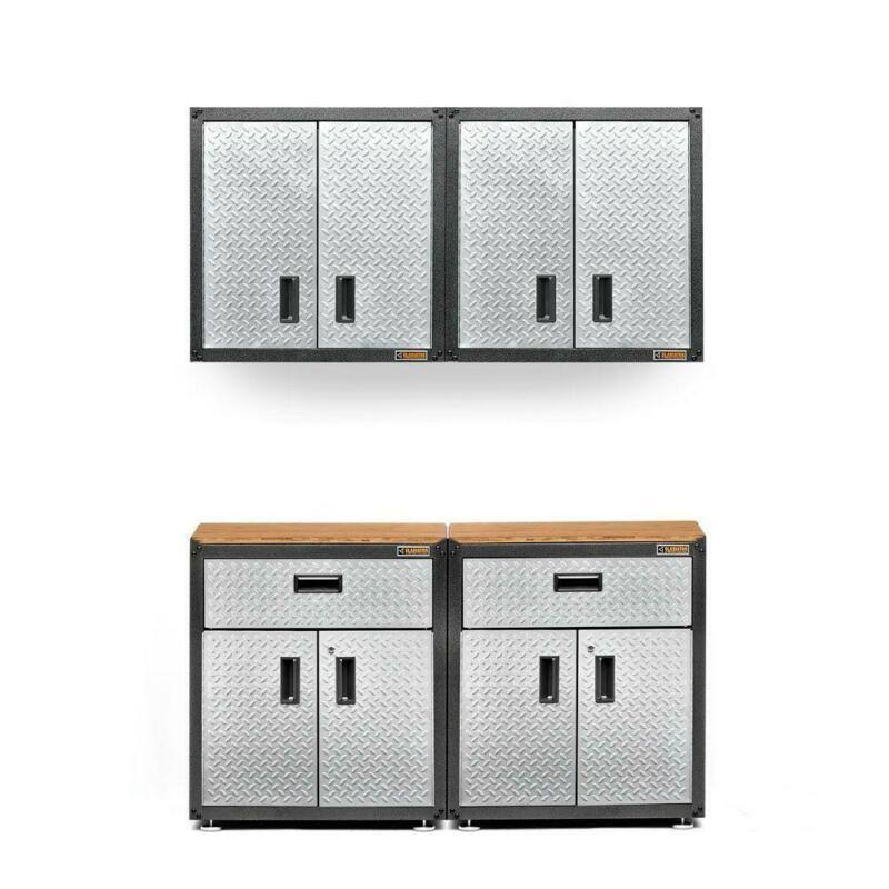 Silver Wall Mount Garage Storage Cabinet Tool Box Z810