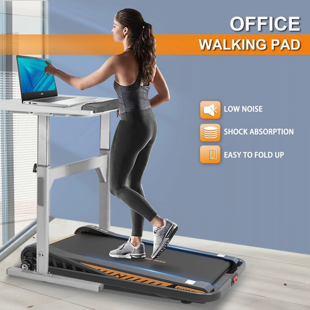 2 in 1 Folding Treadmill 2.5HP 15% Incline Under Desk Electric Treadmill S8721