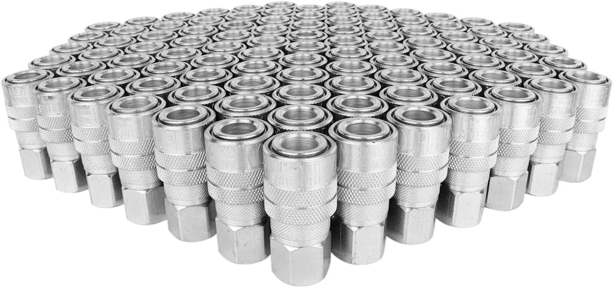 1/4" FNPT Steel Quick-Connect Coupler, Box of 100 K6034