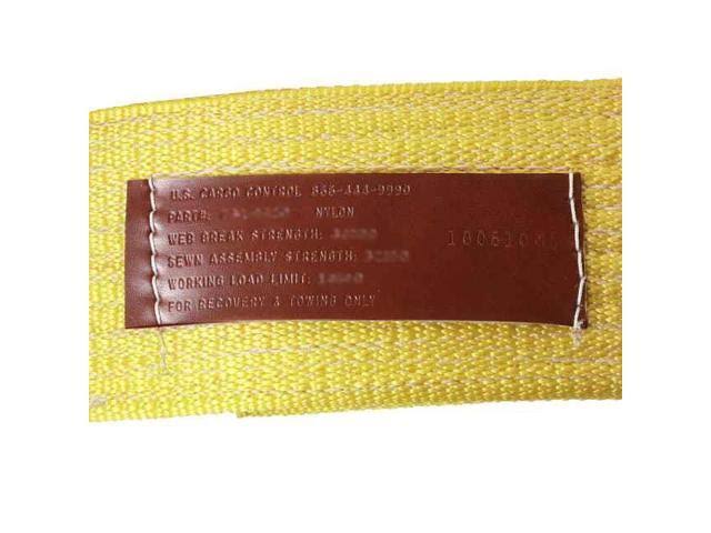 Nylon Recovery Strap with Cordura Eyes X724520