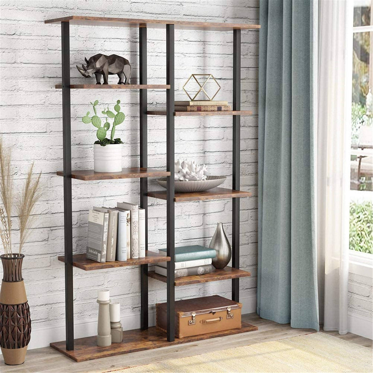 White 5-Tier Bookshelf S55556