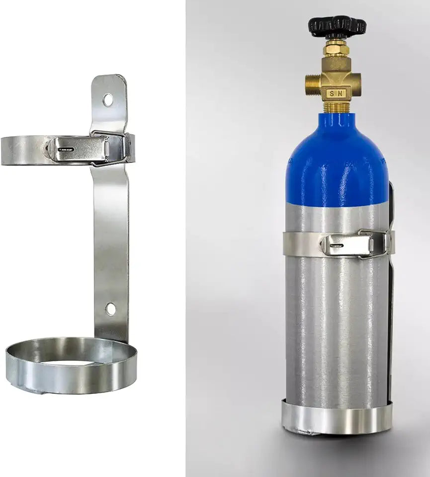 Stainless Steel Oxygen Tank Holder Q679