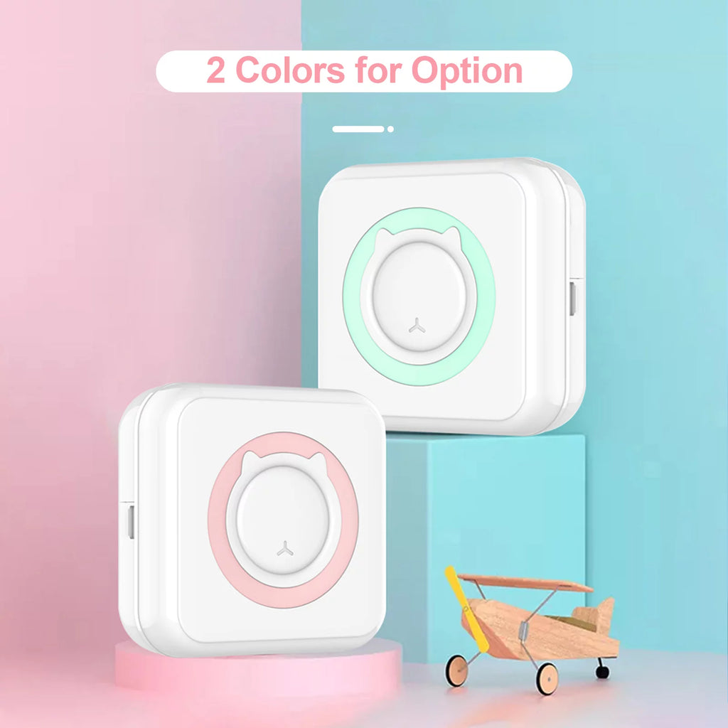Portable BT Printer for Smartphone, 11 Paper Rolls Included B2201