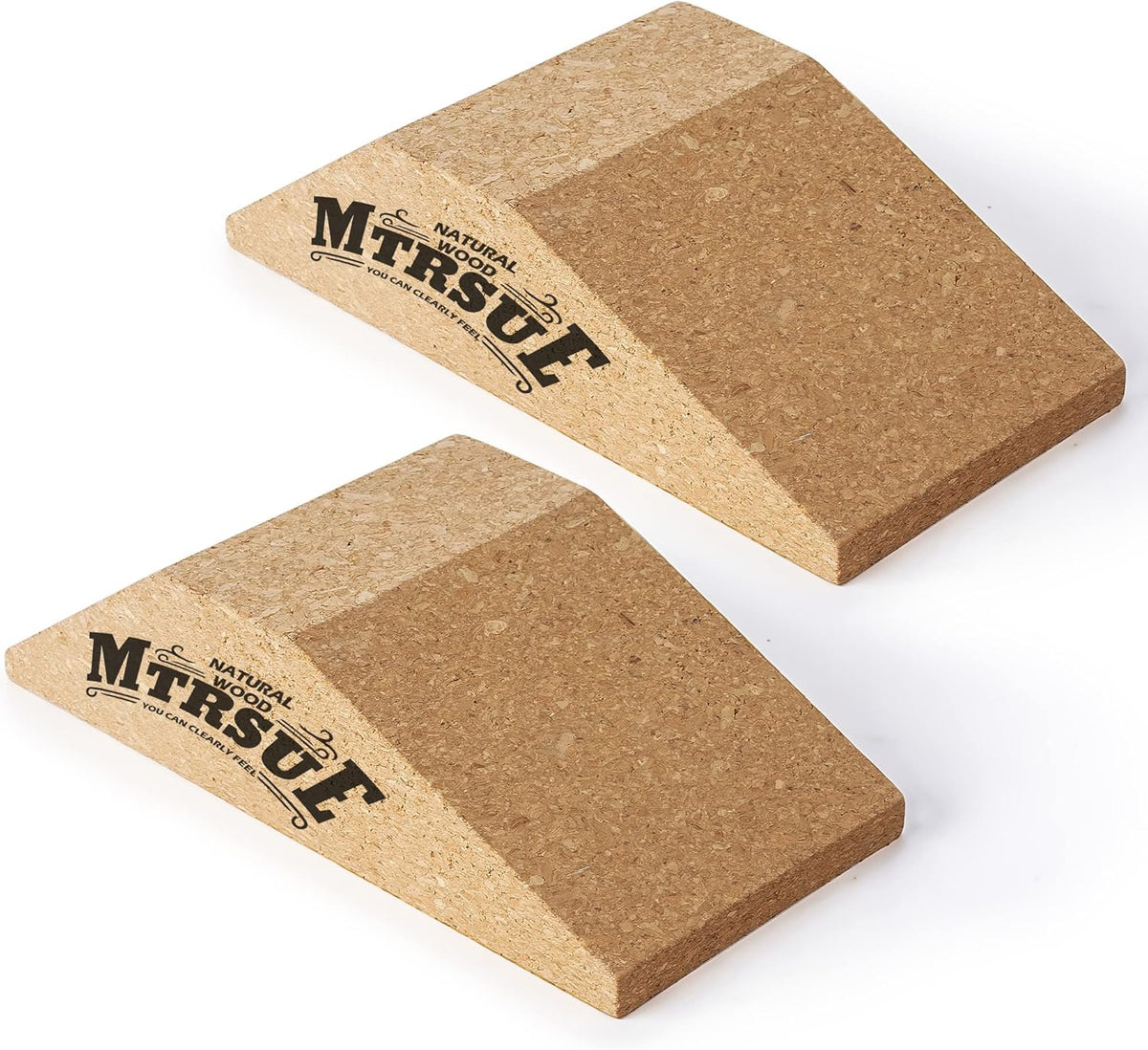 Cork Squat Wedge Block 2 Pack Non Slip Slant Board Z992