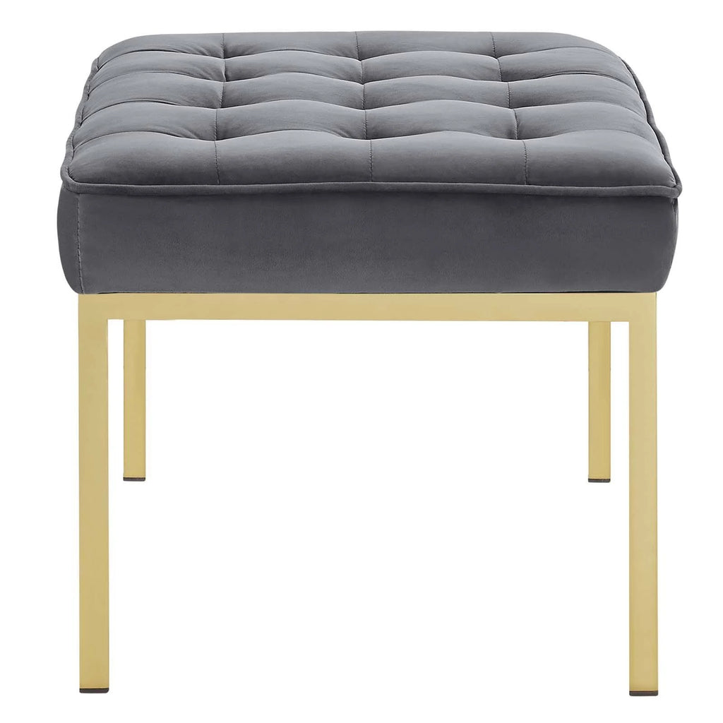 Navy Performance Velvet Bench A82489