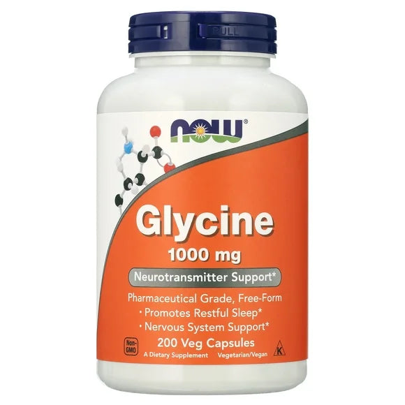 Glycine 1000mg 200 Vegetarian Capsules E205258