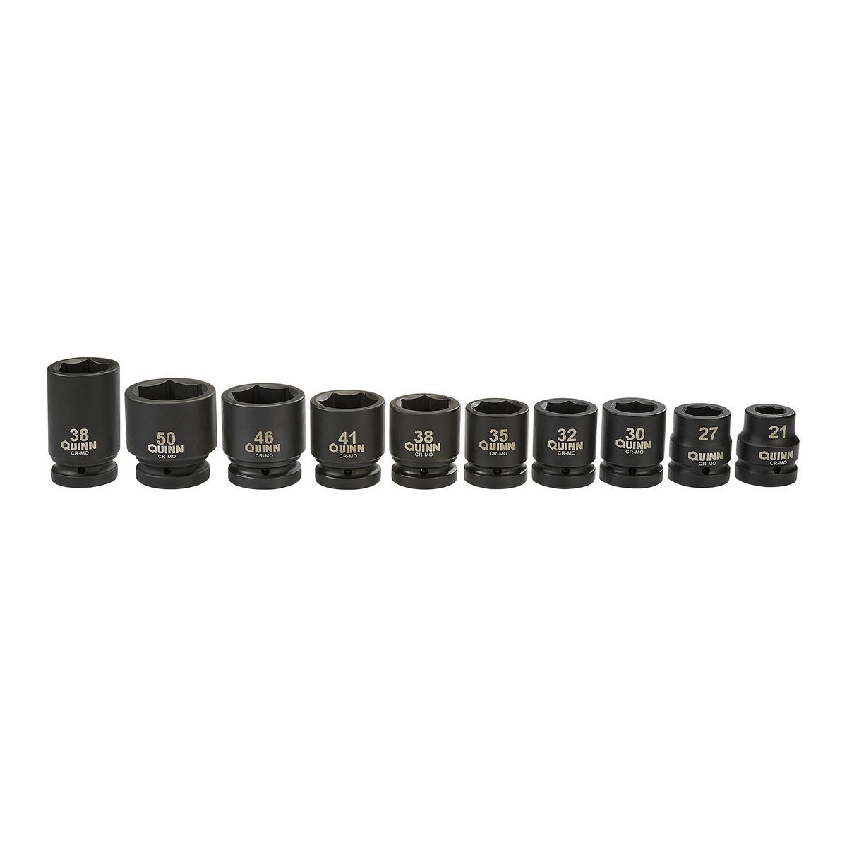 1 in. Drive Metric Impact Socket Set, 10-Piece D43398